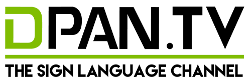 DPAN TV logo with tagline "The Sign Language Channel"